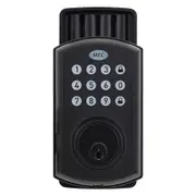 Mec Electronic 50 Code IP54 Smart Home Door Lock Deadbolt Zinc Alloy Matt Black