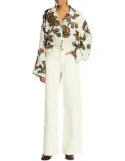 [Sass & Bide] Quick Thinker Wide Leg Jean in White