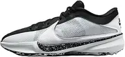 [Nike] Men's Zoom Freak 5 Basketball Shoes, White/Black/White, 11.5