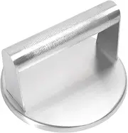 Burger Press Stainless Steel Round Heavy-Duty Smash Burger Bacon Press Meat Steak with Anti-Slip Metal Handle for Blackstone, for Weber Grill, Smash Bacon Press, Patty Smasher, Hamburger Smasher Press