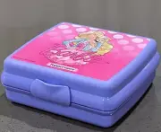 Tupperware Barbie Designed Purple Sandwich Keeper Clamshell Hinged Closure New