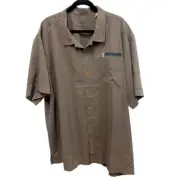NWT Tommy Bahama Coastal Breeze Check Dockside Grey Island Zone Button Down 3XLT