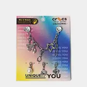 Crocs Jibbitz Charms ‘Removable Punk Silver Charm Chain’ 5 Pack