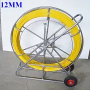12mm Fish Tape Fiberglass Wire Cable Running Rod Duct Rodder Fishtape Puller US