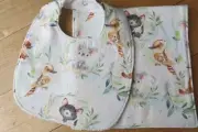 Bib and burp cloth- Koalas, Kookaburras, Platypus ~ Australiana