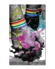 Ready2HangArt Hold Hands Wrapped Canvas Wall Art by Tristan Scott