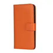 Leather Horizontal Flip Holster For Iphone X/Xs With Magnetic Clasp And Bracket And Card Slot And Wallet(Orange)