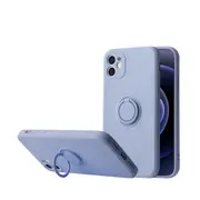 ZUSLAB iPhone 11 Pro Max Case Silicone Stand Magnetic Finger Ring Kickstand Bumper Pro Maxtective Cover for Apple - Purple