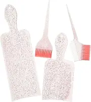 Happyyami 1Set Highlighting Kit Hair Dye Brush and Paddle for Easy DIY Coloring Portable Hair Coloring Tools for Salon Home Use Neat Even Application