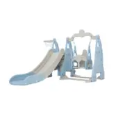 Kids Slide 170Cm Extra Long Swing Basketball Hoop Toddlers Playset