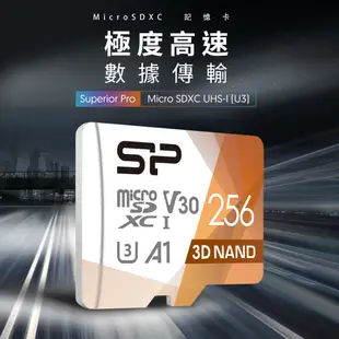 SP microSD UHS-I U3 V30 64GB 128GB 256GB 記憶卡 高規 小卡 TF卡 廣穎