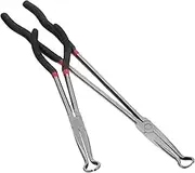 TOKIDNY 2pcs Extended O-type Clamp Hose Pliers Automotive Hose Grip Pliers Radiator Hose Clamp Pliers Multi-purpose Plier Hose Clamp Removal Tool Electric Disconnect Pliers Tool Plier