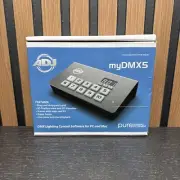 ADJ myDMX 5 DMX Lighting Control Software Hardware Interface for Mac & PC idjnow