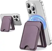 minisopuru Magnetic Card Wallet Holder for MagSafe (Purple)