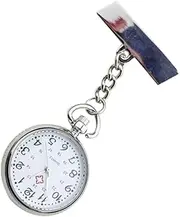 [OATIPHO] 1pc Pocket Watch Nurses Fob Watch Badge Digital for Women Medical Fob Watch Accessories Fob Watches for Nurses Dial Pen Holder Staff Boutonniere Pins Women Nurse Watch Silver Alloy
