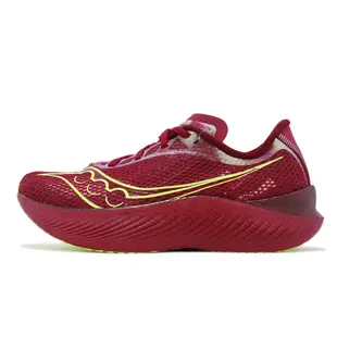 Saucony 慢跑鞋 Endorphin Pro 3 男鞋 黃 罌粟紅 碳板 競速慢跑鞋 支撐 運動鞋 索尼康 S2075516