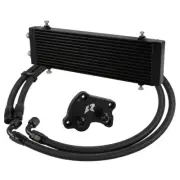 Large Dual Pass Bar & Plate Oil Cooler Kit For BMW Mini Cooper S R53 R52 R50 BK (for: Mini)