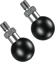 2Pcs 1'' Ball Adapter with M10 x 1.25 Threaded Post Compatible with RAM Mounts B Size Double Socket Arm