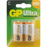 GP 14AUC2 1.5V Ultra Alkaline C Battery Card of 2 C