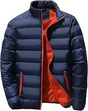 [Generic] Men's Down Insulated Packable Puffer Jacket Lightweight Packable Puffer Jackets Down Alternative Puffy Coat