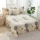 1pc Bed Sheet Plant Flowers Printed Sheets Pure Cotton Bed Linen (No Pillowcase)