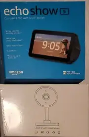 Littlelf Security cameras 2 pk & Amazon Echo Show 5 - New