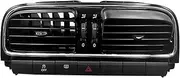 Matt Black Chrome Front Dashboard AC Air Outlet Vent Trim Compatible for VW Cross Polo 5 6R Sedan GTS Vento 2011-2013 6R0819703 704 728