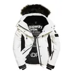 跩狗嚴選 全白限量款不到四折 女款 防水 極度乾燥 SUPERDRY SNOW PUFFER 連帽可拆 零下防寒保暖 防水科技布料 仿羽絨夾克 風衣 雪衣 滑雪 外套 白 黑白 全白