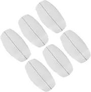 Beatifufu 6PCS Non Slip Silicone Shoulder Pads for Women Invisible Enhancers Comfortable Decompression Shoulder Support for Everyday Wear White Color