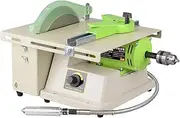 1380W Multifunction Jewelry Rock Polishing Buffer Machine Jewelry Grinder Table Bench Lathe for Jewelry, Wood, Amber, Metal, Jade