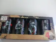 "The Walking Dead" 4 Pint Glass Pack Rick Glenn Daryl Michonne New In Box 16 oz