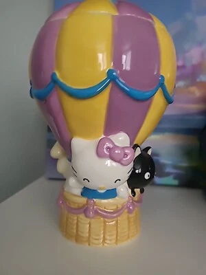 HELLO KITTY AND FRIENDS HOT AIR BALLOON COOKIE JAR BY BLUE SKY CLAYWORKS