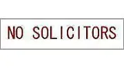Classic No Solicitors Sign
