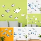 Decal Wall stickers With Sticky Spots Acrylic Bath DIY Fish Bubble Home