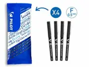 Pilot V5 Liquid Ink Rollerball 0.5mm Tip - Black Pack of 4