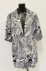Chico's Women's Travelers Printed Strip Jacket Chico's size 2 US:12/14