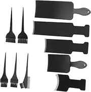 IWOWHERO Hair Coloring Tools 10pcs Set Plastic Highlighting Board Brush Kit Hair Tinting Protect Your Scalp