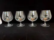 SET OF 4 CRYSTAL BOHEMIA COLIBRI COLLECTION COGNAC GLASSES NIB 13.5 OZ