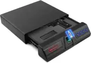Slide-Away Handgun Safe with Biometric Finger Vein Lock, Quick-Access, under Des