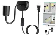 Plug in Wall Sconce with Switch,E26 Industrial Wall Mount Light Fixture can be