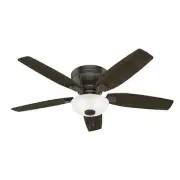 Hunter 52" Kenbridge Low Profile Ceiling Fan w/ LED Light Pull Chain Traditional