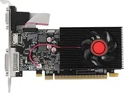GT610 Graphics Card Video Card 1GB DDR3 64 Bit 500MHz 600MHz PCI Express 2.0 16X with Solid Capacitor and Cooling Fan for Win 7 8 10 11 for Linux