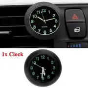 Universal Mini Car Thermometer Dashboard Meter Auto Clock Watch Digital Quartz