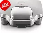 Silver Non-Stick Sandwich Toaster 2 Slice Toastie Maker GR6250