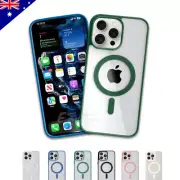 For iPhone 16 15 14 13 12 11 Pro Max Plus Magsafe Case Magnetic Case Shockproof