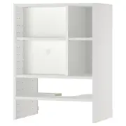 METOD wall cb frm f b-in extractor hood, white, 60x37x80 cm
