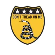 Don't Tread On Me Shield Sticker