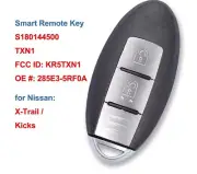 Smart Remote Key Fob 2 Buttons 433.92MHz 4A for Nissan