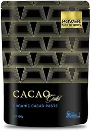 Power Super Foods | Cacao GOLD Paste Ceremonial - Chunks Cert Org 450g | Unit