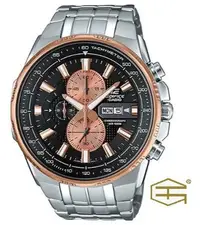 在飛比找Yahoo!奇摩拍賣優惠-【天龜】 CASIO EDIFICE  時尚經典 三眼計時錶